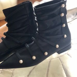 Zara ankle booties, unique design